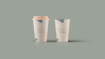 Crumbs Coffee Cups bakery bakery packaging brand collateral brand development brand graphics brand icons branded coffee cup branding coffee cups colour colour scheme graphic design graphicdesign graphics icons splooshes type vector