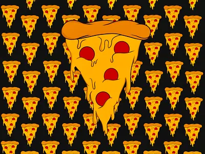 Pizza art cartoon cartooning design illustration pizza work