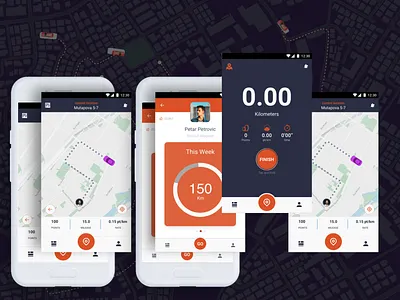streetNode driver mobile app mobile app mobile ui ui design