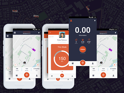 streetNode driver mobile app mobile app mobile ui ui design