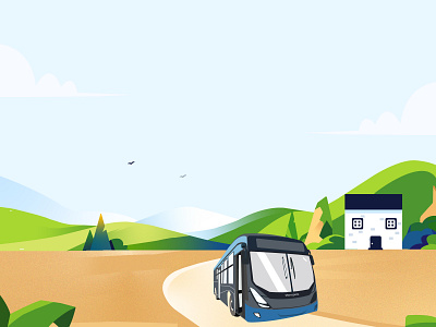 Road Transit graphicdesign illustraion uiux