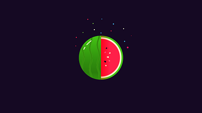 watermelon animation art branding cute design icon illustraion illustration illustrator logo vector