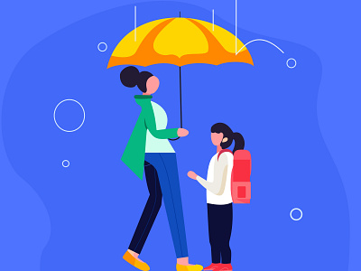 Rainy Day Illustration artwork booking website design branding creative agency creative design agency creativeagency creativestudio design agency flat illustration illustration illustration art illustration digital illustrations trendy illustration