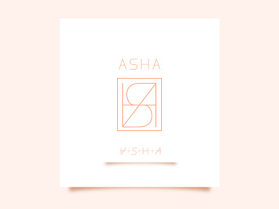 Asha Name Logo branding branding and identity branding concept branding design corporate branding corporate design corporate identity graphic design icon logo logodesign minimal minimalist logo minimalist logo design name logo name tag vector