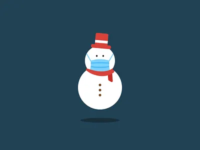 Snowman 2020 christmas covid free freebie icon icon design iconography snow snowman vector winter