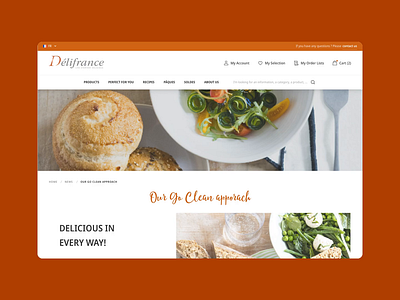 Délifrance Website agence bakery croissant design desktop dnd délifrance ecommerce frozen magento mobile pastry product responsive sketch ui viennoiserie website