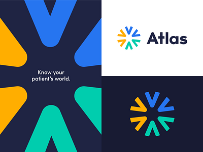 Brand Direction for Atlas atlas brand brand identity brand identity design branding bright creative direction location logo navy sans serif logo tagline world