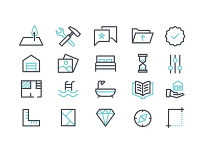 Client Icon Set design flat icon icon set iconography icons illustrator ui vector