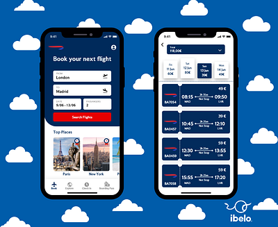 British Airways UI/UX redesign. adobexd app design ui uidesign uiux