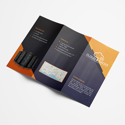 Cloud & Racks | Brochure artworks branding cloud custom design digital illustration marketing