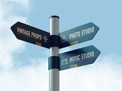 Sign Design for High Ground Creative Studio branding branding design creative studio graphic design illustration sign sign design signage typography wayfinding