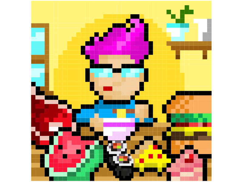 Quick-lunch animated animated gif animation food pixelart pixels