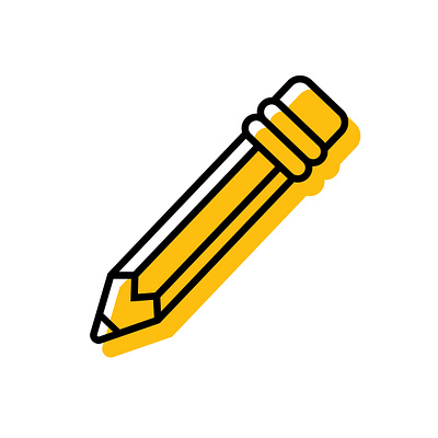 Pencil Icon design digital illustration flat design graphic design icon illustration illustrator logo minimal vector