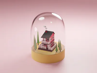 Post Corona World - 3D 3d 3dart architecture art blender blender 3d blender3dart building corona virus coronavirus design dribbble house illustration illustrator photoshop