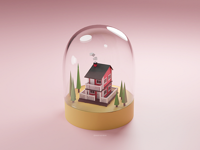 Post Corona World - 3D 3d 3dart architecture art blender blender 3d blender3dart building corona virus coronavirus design dribbble house illustration illustrator photoshop