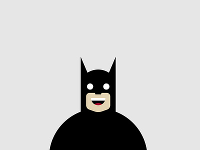 Happy Bat batman digital illustration flat design icon illustration illustrator vector