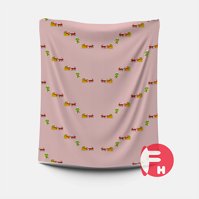 santa claus pink pattern design bag caricature christmas design fiverrseller illustration pattern design tshirt