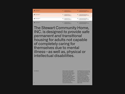 The Stewart Community Home clean design grid layout minimal simple swiss typography whitespace
