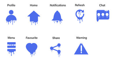 Semiotics - Emotion based icons branding illustration ui ux vector