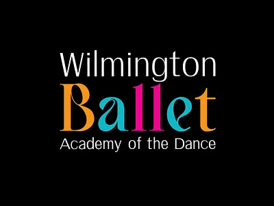 Wilmington Ballet, Academy of the Dance branding logo logo design