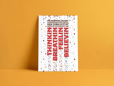 My Morning Jacket believing breathing drips feeling gig poster my morning jacket poster thinking waterfall