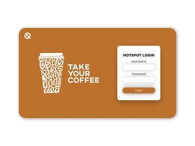 Coffee shop hotspot login UI UX cafe coffee desktop hotspot login security shop tablet ui uiux ux web