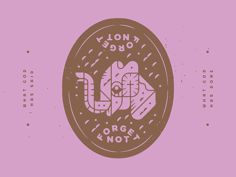 Forget not church church design church media elephant illustration illustrator jesus never forget remember sermon art sermon graphic sermon series