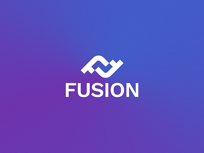 Fusion branding illustrator logo logo design programming tech technology