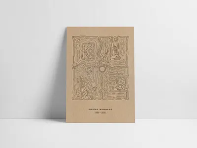 Dune dune dunes map poster sand dune topographic topographic lines typography