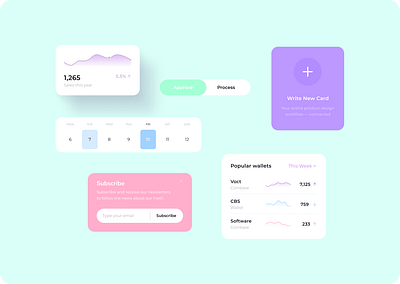 UI Elements Design branding color palette component element illustration ui design ui elements ux vector