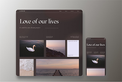 Dark theme romance brown dark theme dark theme ui landing landing page landing page design landingpage minimal minimalistic minimalistic landingpage ui ux webdesign website