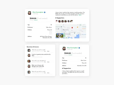 Donation card cards ui minimal minimalism ui design uidesign uxdesign web design website