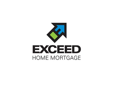 Exceed Home Mortgage logo brand design brand identity home identity identity branding logo mortgage realestate