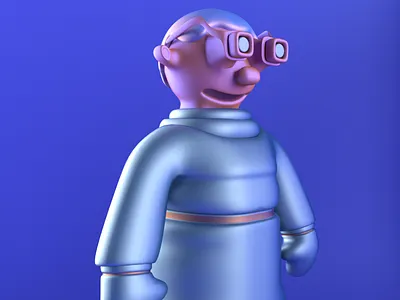 Power Goggles 😎 3d c4d character cinema 4d design illustration lighting octane render science trippy weird