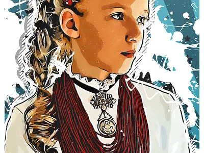 New Year Ukrainians design illustration