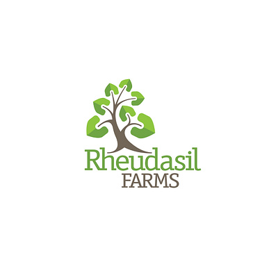 Rheudasil Farms logo brand design brand identity buiding construction custom development green home identity identity branding logo modern realestate sustainable