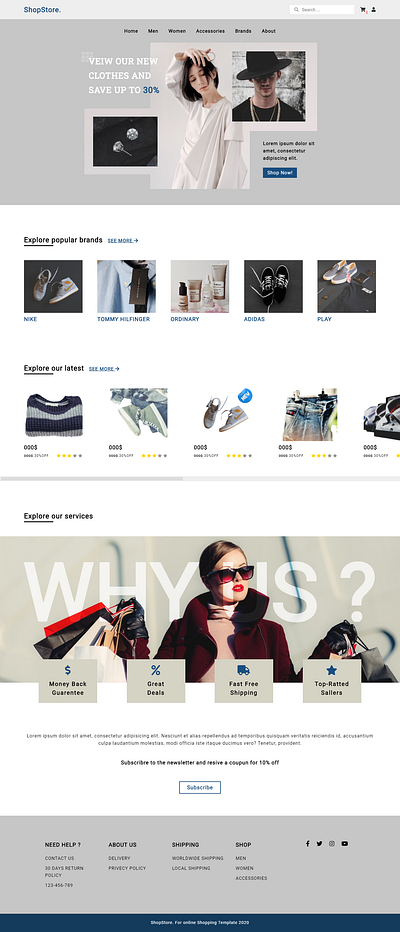 Shopstore broken grid template broken grid clothes css 3 css grid html5 javascript modern sass shop shopping cart template website