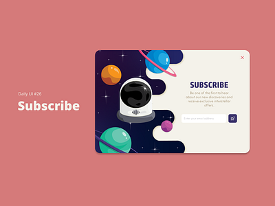 Daily UI #26 - Subscribe daily ui dailyui dailyuichallenge design ui design uidesign ux ux design uxdesign