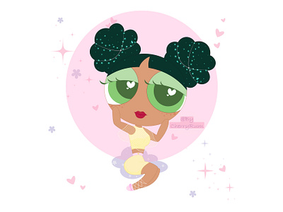 Tiana PPG Version art cartoon cartoon character cartoon illustration design digital art illustration illustration art illustrator powerpuff girls vector