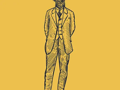 animal mobster falcon design drawing falcon hand drawn icon illustration mobster vector vintage