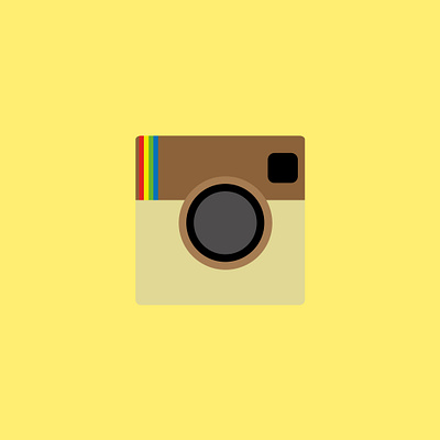 Instagram's old icon design flat icon illustration logo