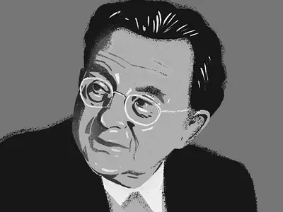 Eric Fromm flat fromm illustration illustrator people philosopher portrait portrait art portrait illustration portrait painting portraits