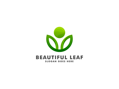 leaf logo template beauty brand branding company concept design leaf leaves logo logotype nature vector