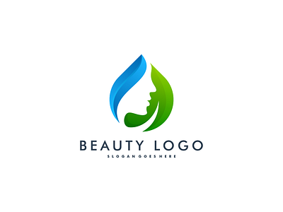 Lady beauty skincare logo beauty brand branding company concept design ladies leaf logo logo design nature skincare vector