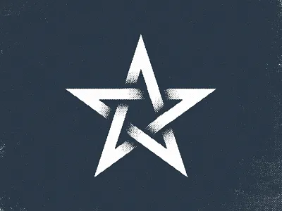 Halftone Star design halftones illustration rough star