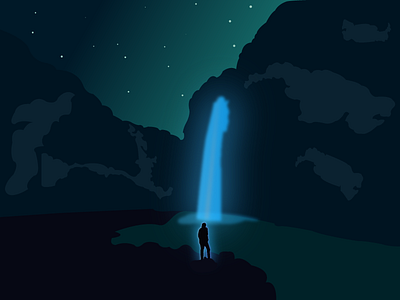 Peace Falls art artwork flat illustration illustrator vector