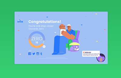 Congratulations Page application colour illustration product typography ui