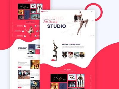 Multifarious - Multipurpose Services Web Template (Dance Studio) branding dance music dance studio dancer design designer multipurpose psd psd template red typography uidesign uiux web web design web template website