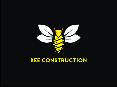 Bee Construction bee branding construction design doublemeaning dualmeaning illustration logo