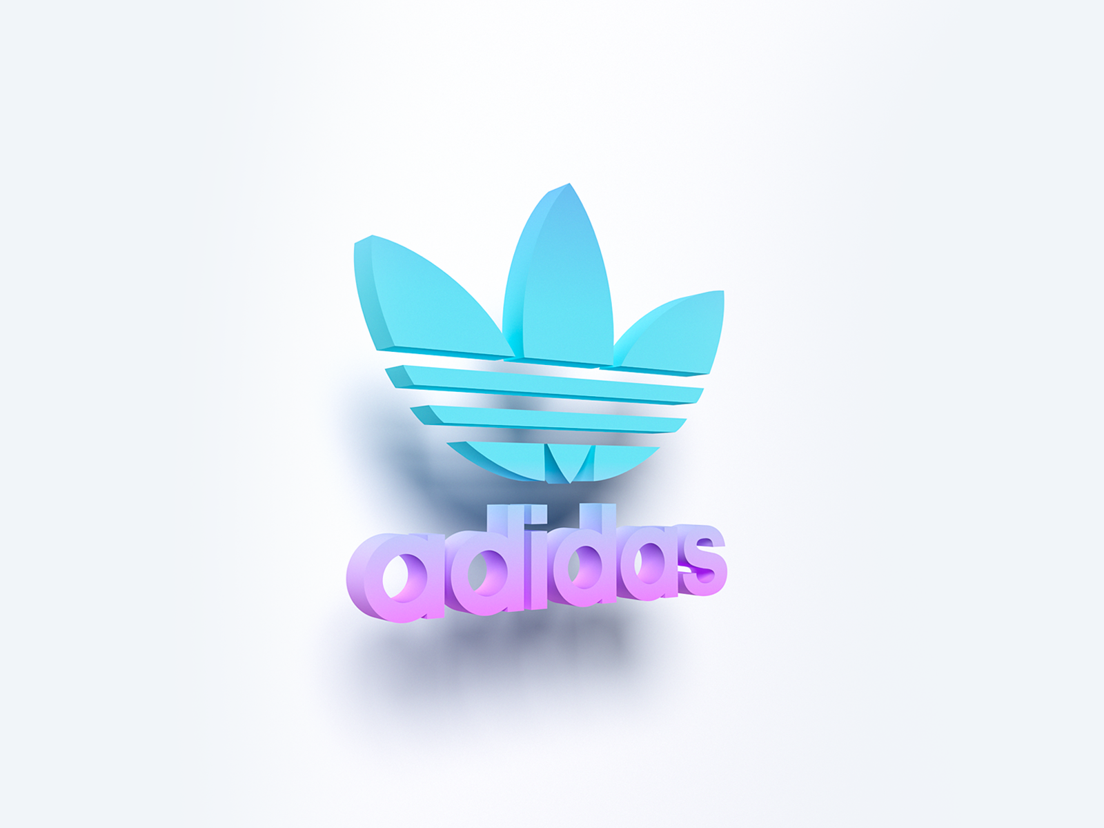 logo adidas 3d
